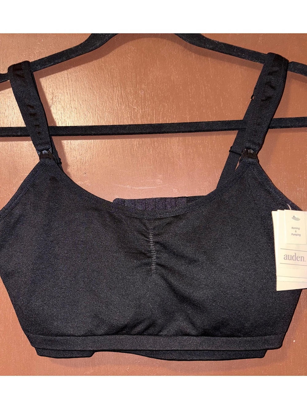 Auden Nursing & Pumping Bra (Black - Medium)